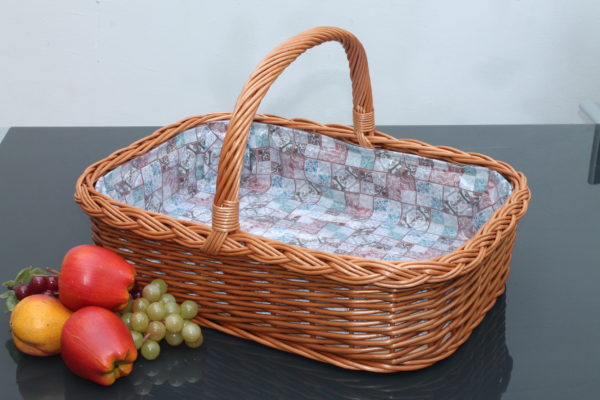 Bukora® Tablett aus Weide mit Futter Kacheln-Mosaiken – Bild 4