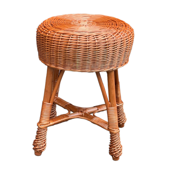 Gartenlounge-Hocker Korbhocker aus Weide..Sitzhocker – Bild 3