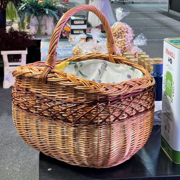 Bukora Einkaufskorb mit Futter Zitrone und Olive – Bild 9
