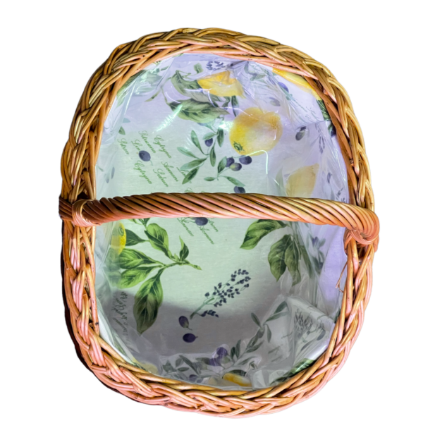Bukora Einkaufskorb mit Futter Zitrone und Olive – Bild 10