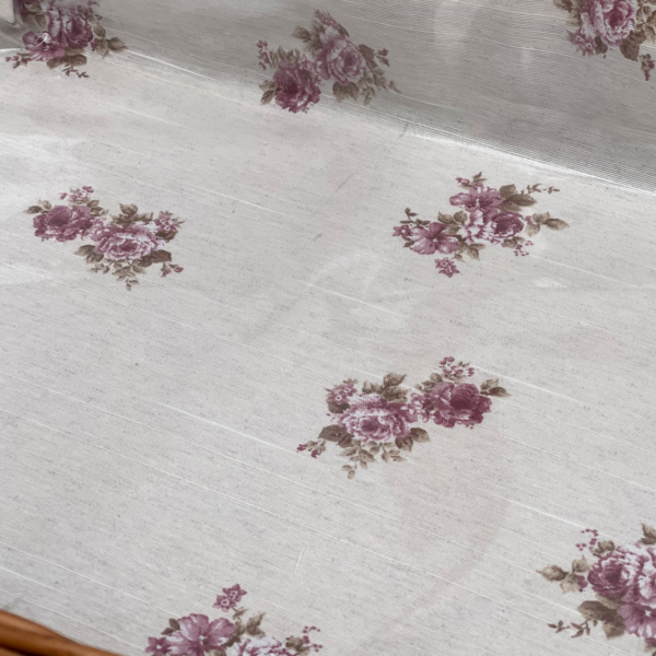 Bukora® Tablett aus Weide mit Futter Rosenmuster – Bild 4