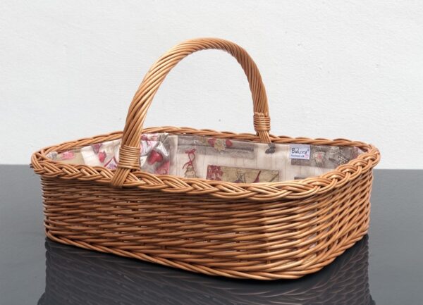 Bukora® Korbtablett aus Weide mit Weihnachtsmuster...Frohe Weihnachten ..Christmas – Bild 12