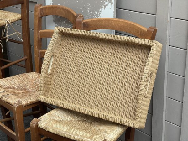 Tablett aus Loom Material in Naturfarbe – Bild 7