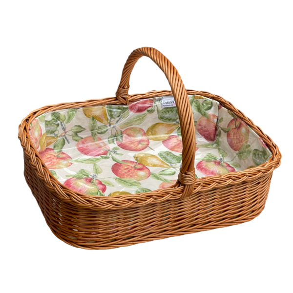 Bukora® Weidentablett mit Futter – Apfel & Birne Design – Bild 2