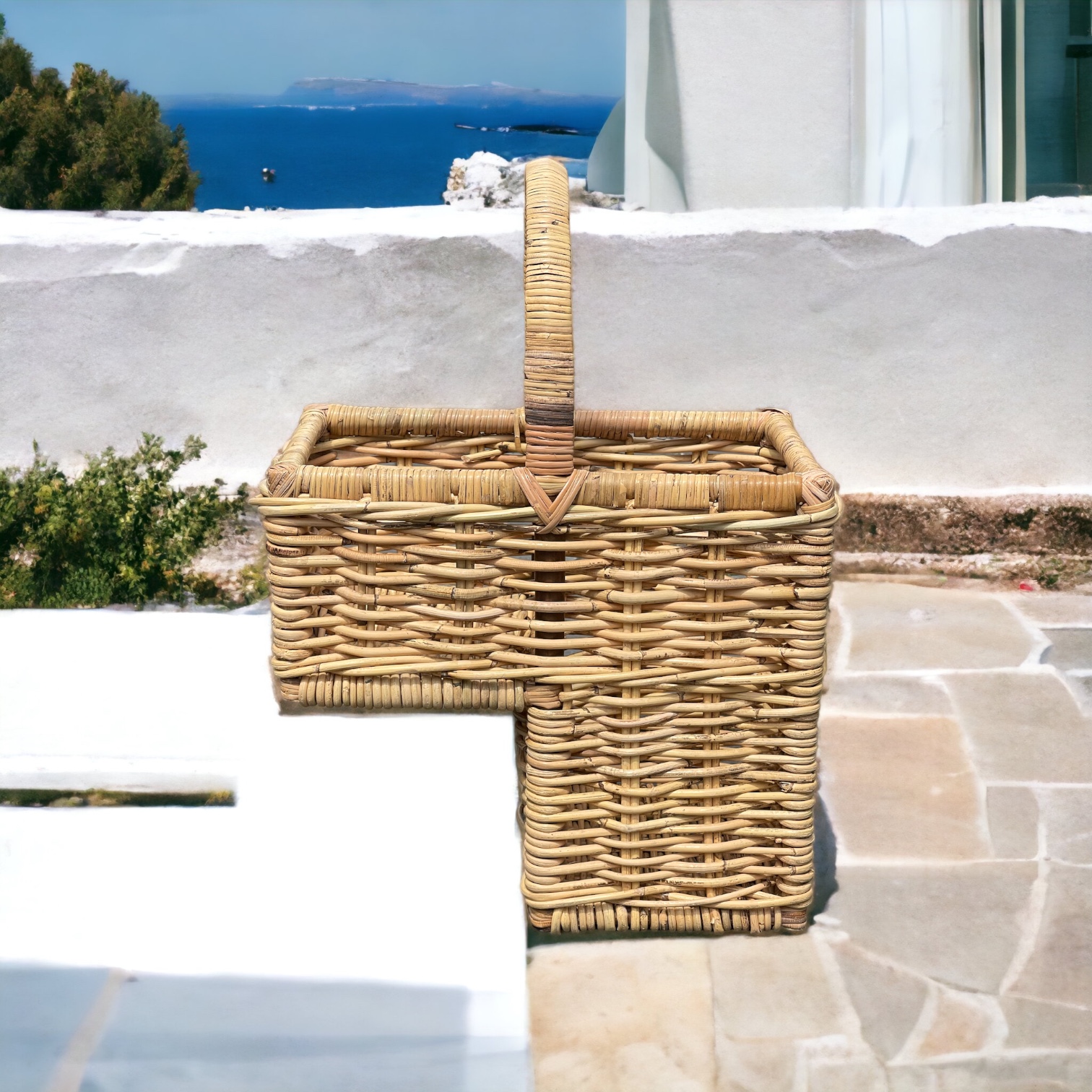 Bukora® Treppenkorb aus Rattan in Naturrohr – Handgeflochten & Stabil – Bild 4