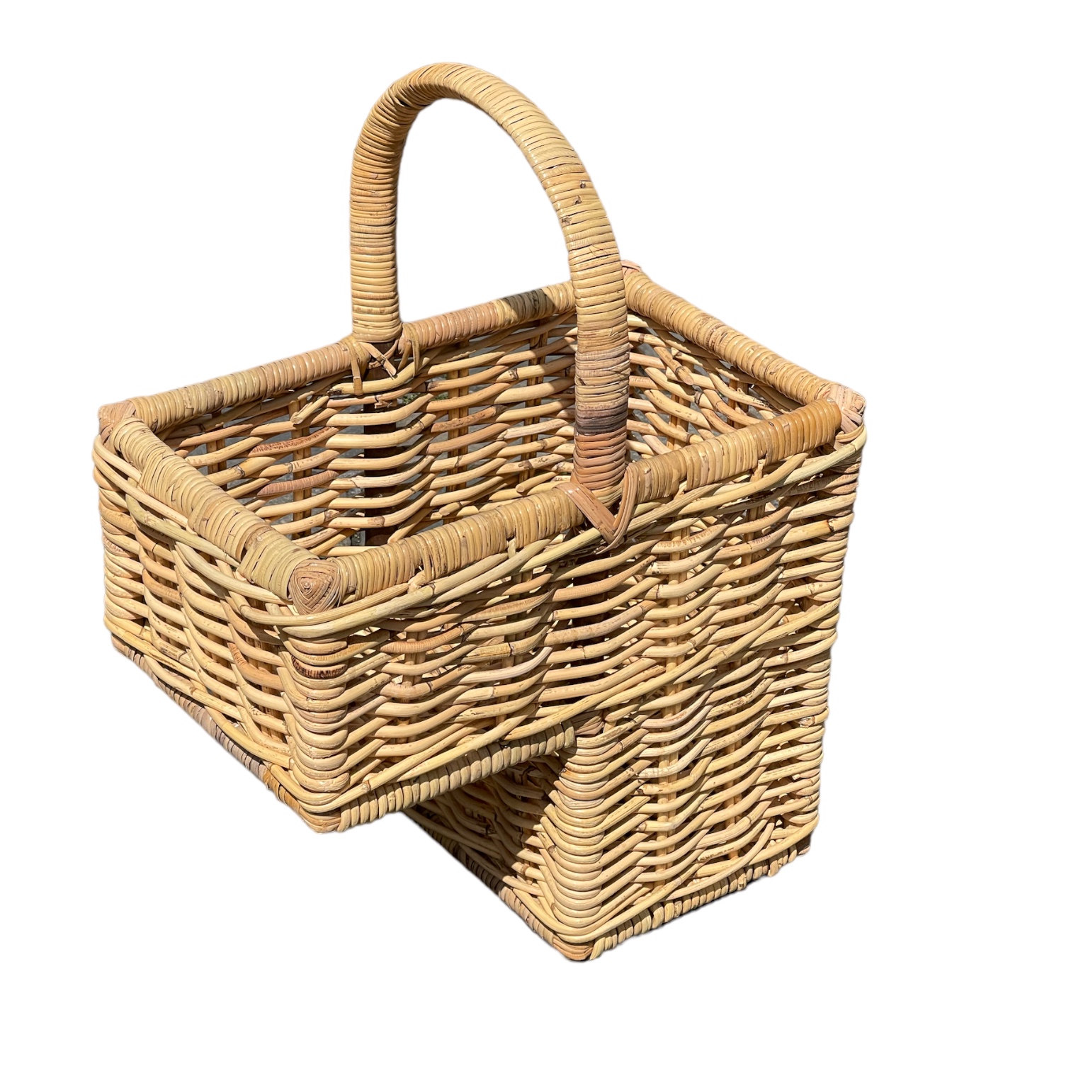 Bukora® Treppenkorb aus Rattan in Naturrohr – Handgeflochten & Stabil – Bild 3