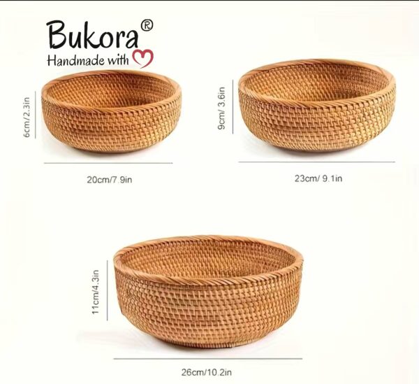 Bukora® Brotkorb aus Rattan.....mittlere Größe – Bild 2