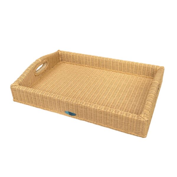 Tablett aus Loom Material in Naturfarbe – Bild 8