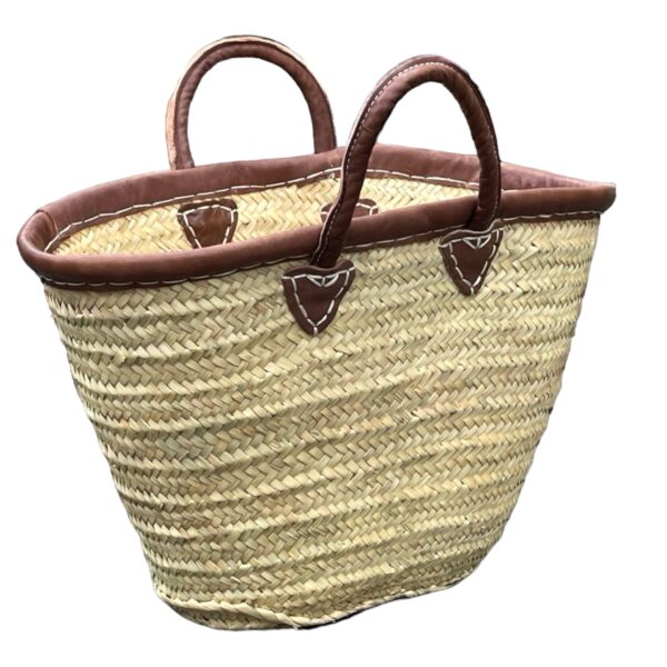 Original Bukora® Ibiza Palmblatt Tasche mit Lederrand und Henkel … – Bild 2