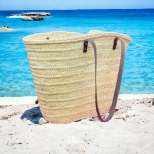 Original Bukora® Ibiza Palmblatt Tasche mit langen Lederhenkel