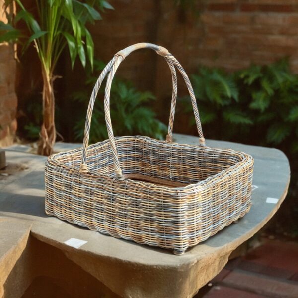 Bukora® Tablett aus Rattan geflochten in Farbe Zebra – Bild 2