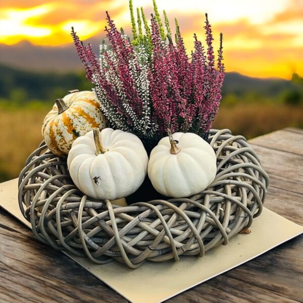 Dekokranz aus Rattan Farbe Koobo Grey – Bild 5