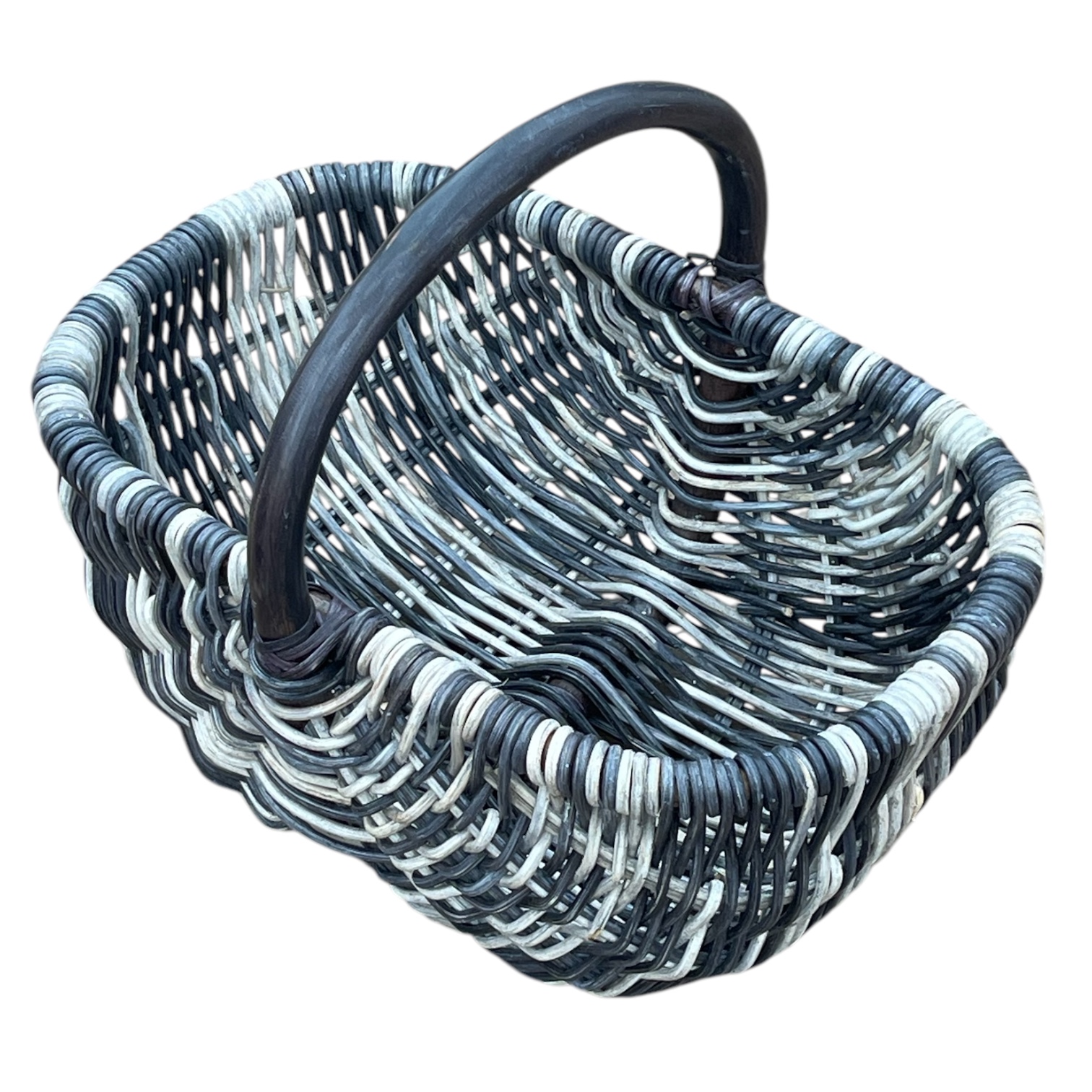 Rattankorb Bukora® in tollen Farben Blau Natur