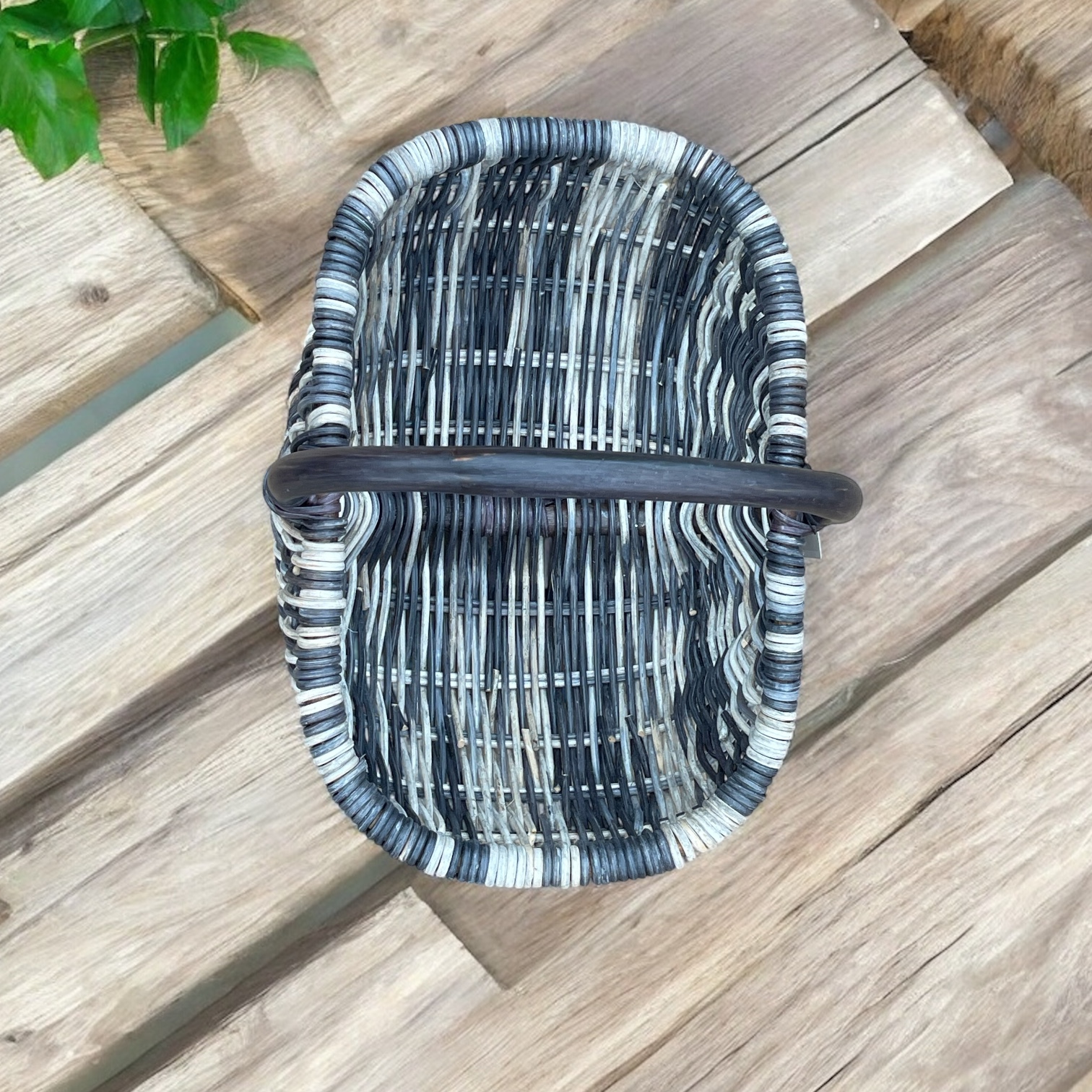 Rattankorb Bukora® in tollen Farben Blau Natur – Bild 5