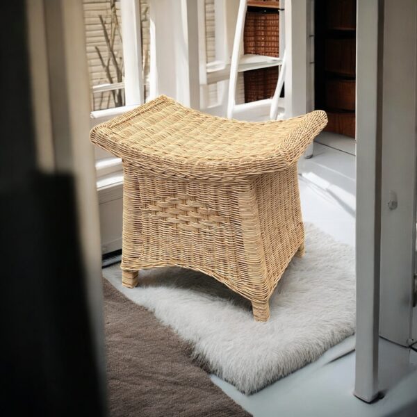 Gartenlounge-Hocker Korbhocker aus Ratten