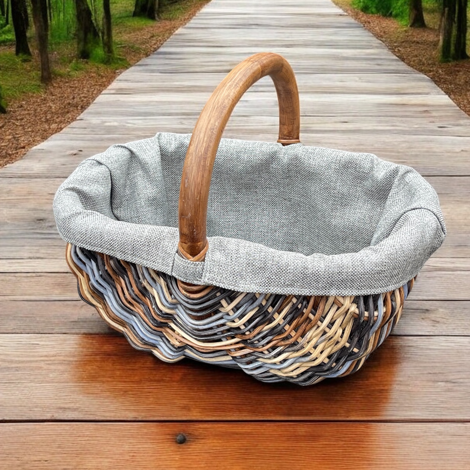 Rattankorb Bukora® in tollen Farben Zebra – Bild 3