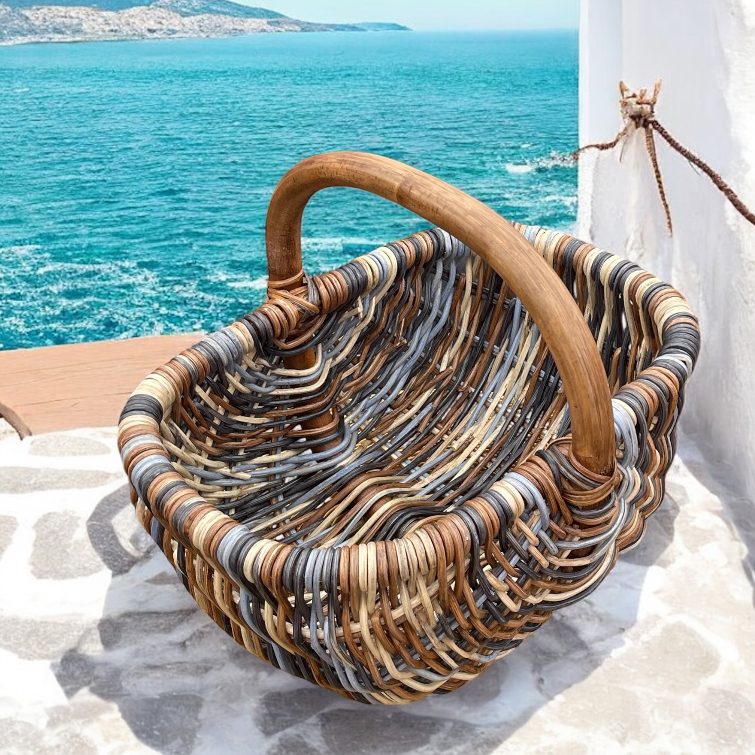 Rattankorb Bukora® in tollen Farben Zebra – Bild 2