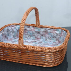 Bukora® Tablett aus Weide mit Futter Kacheln-Mosaiken