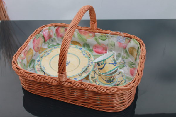 Bukora® Weidentablett mit Futter – Apfel & Birne Design – Bild 6
