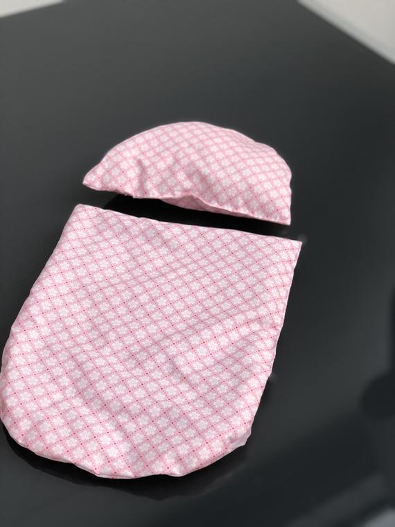 Bukora® Puppenwagen aus Weide mit Rosa geblümten Stoff aus Mathildas Welt Kollektion.. – Bild 3